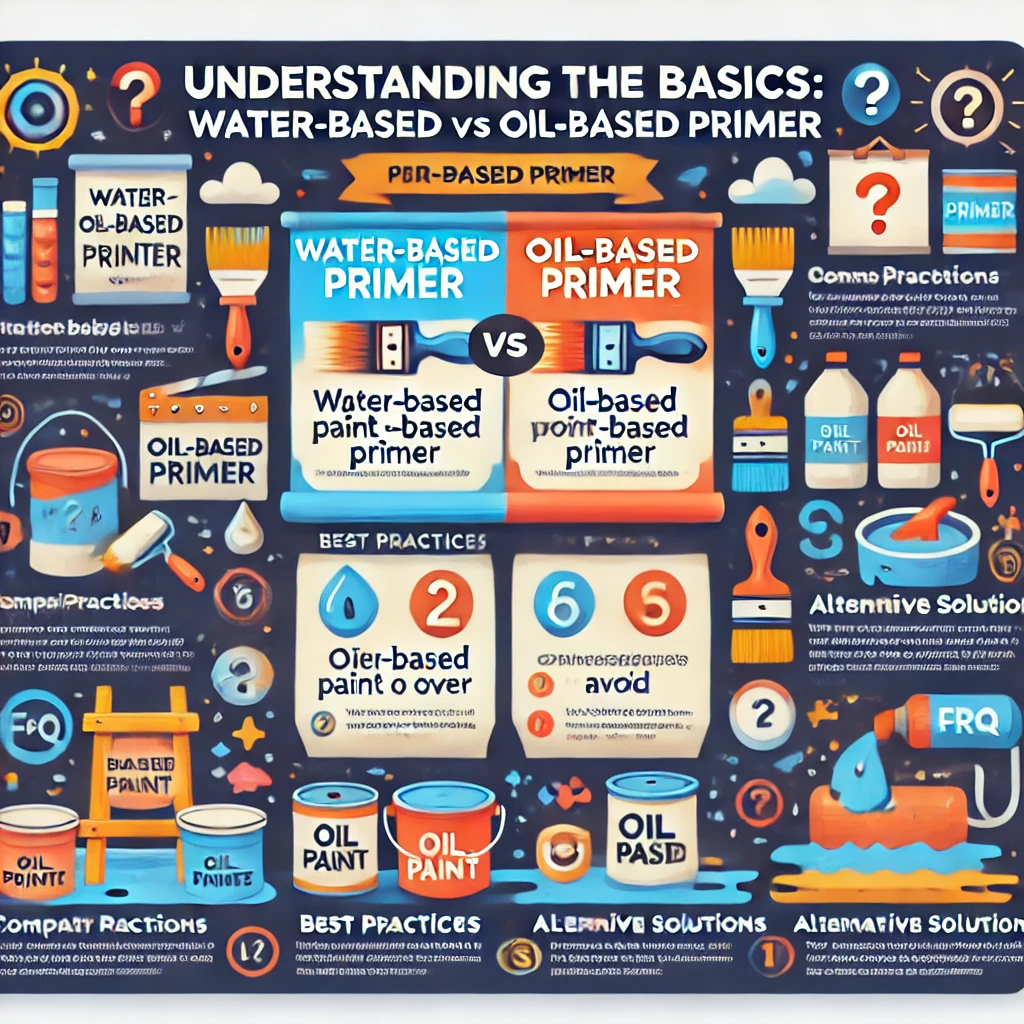 Water Based Vs Oil Based Primer infographic