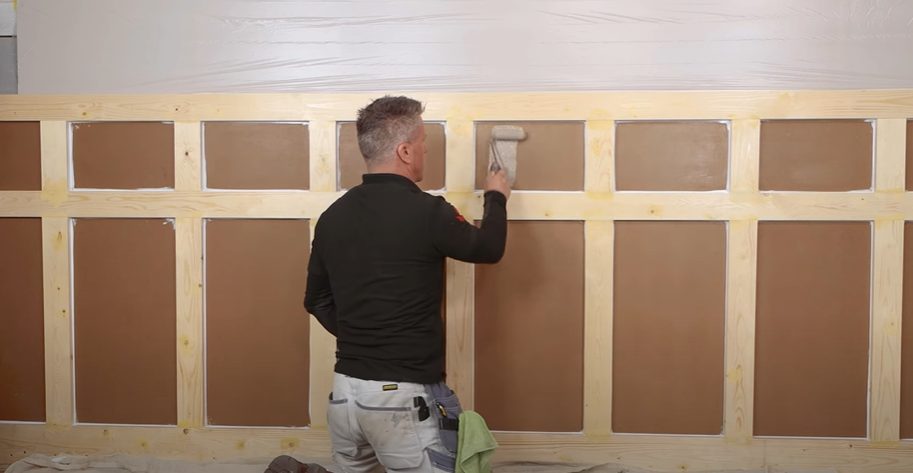 can you use wood paint on walls