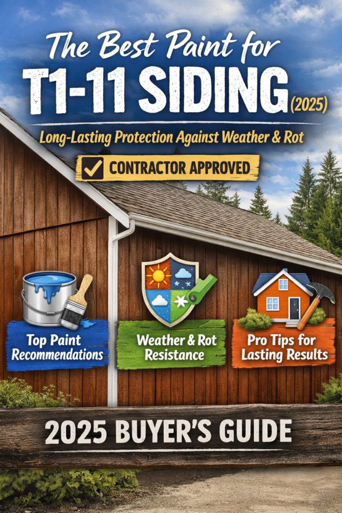 The Best Paint for T1-11 Siding (2025) – Long-Lasting Protection Against Weather & Rot | Contractor Approved