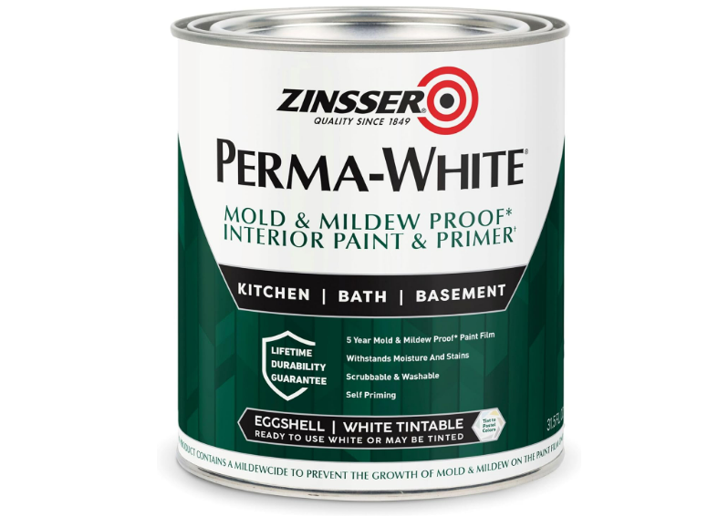 Zinsser 02774 PERMA-WHITE Mold and Mildew Proof Interior Paint