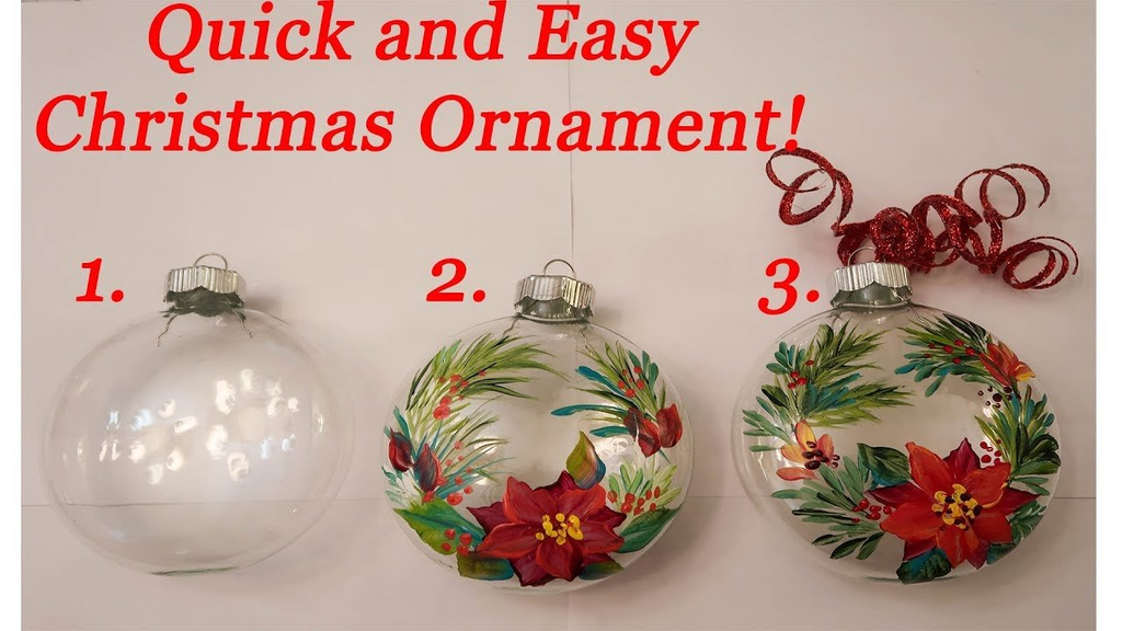 How to Paint Christmas Balls